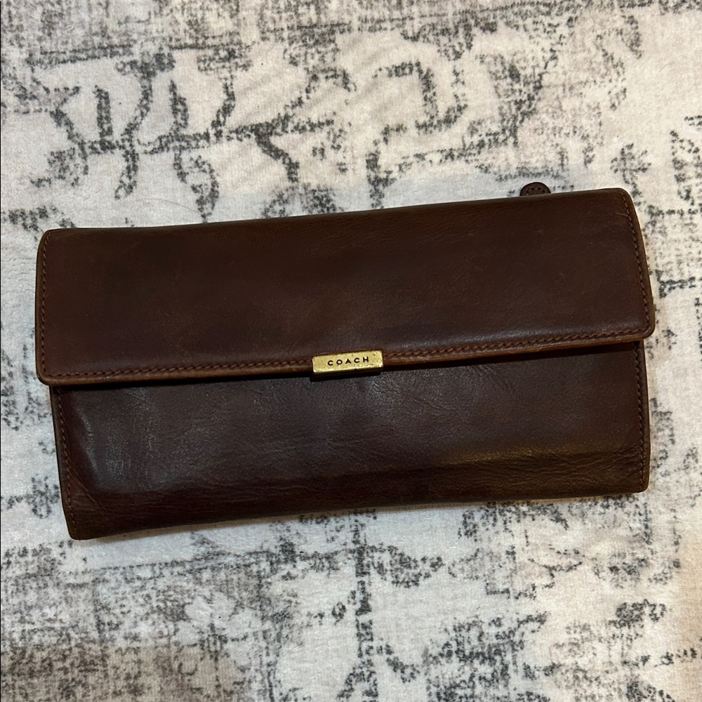 Coach Brown Leather Vintage Wallet